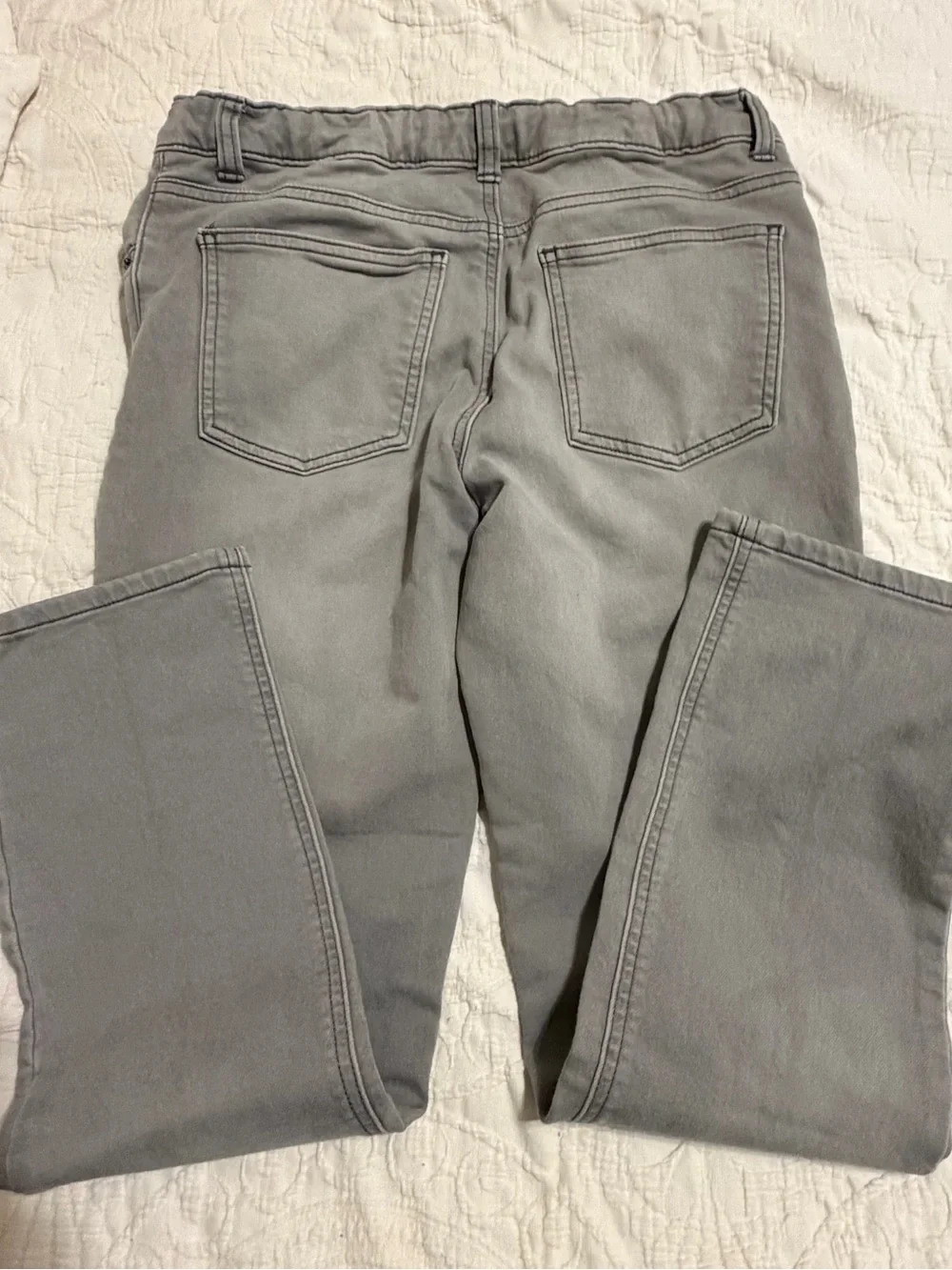 2 for$5✨Wonder Nation Kid’s Slim Jeans - Light Gray Wash, Size 14 Husky
